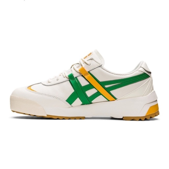 New Onitsuka Tiger Delegation Ex Sneaker Shoes Cream Cilantro Green Yellow - Picture 12 of 16